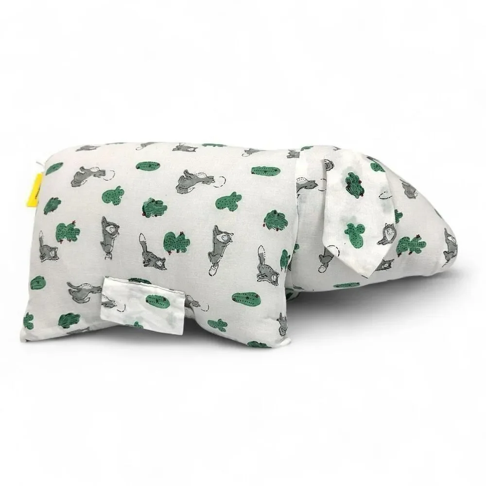 Roller Rabbit Little Piglet Kids Pillow Toy White Green Cotton India
